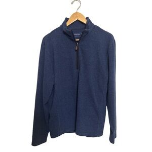 Vineyard Vines Blue Striped Zip Up Sweater